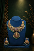 Divine Awtaram Antique Lakshmi Temple Necklace Set