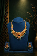 Royal Elephant Lakshmi Antique Temple Necklace Set