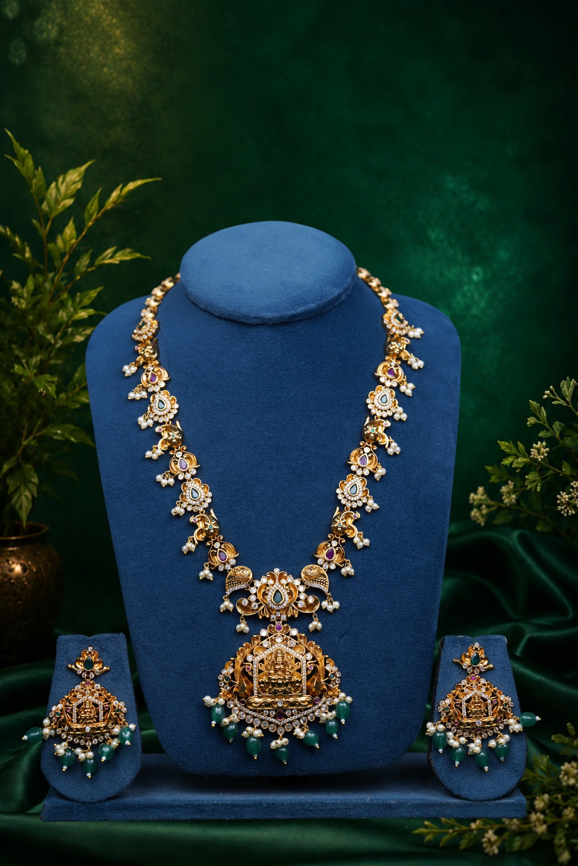 Royal Antique Lakshmi Long Haram Necklace