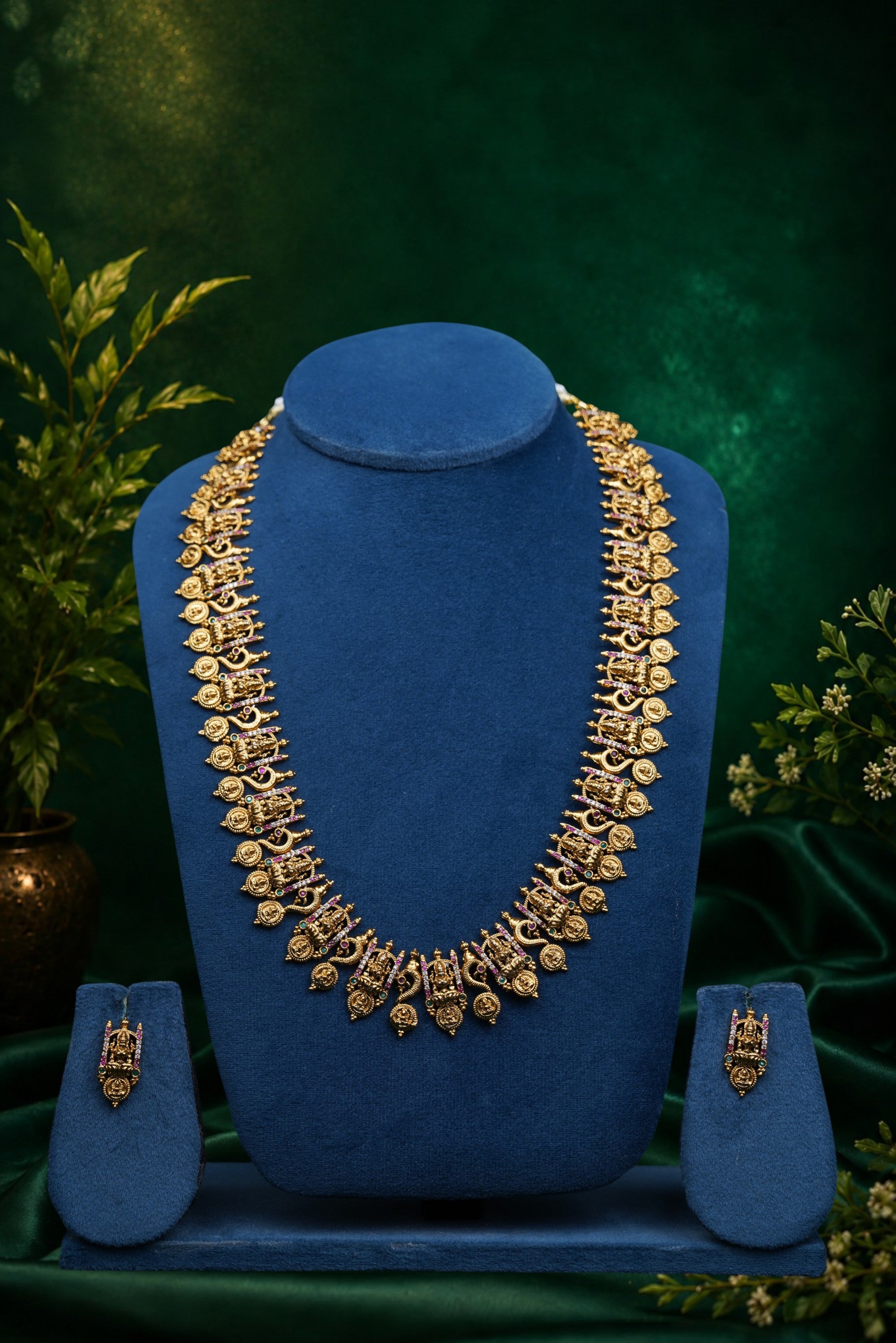 Money Lakshmi Long Coin Necklace