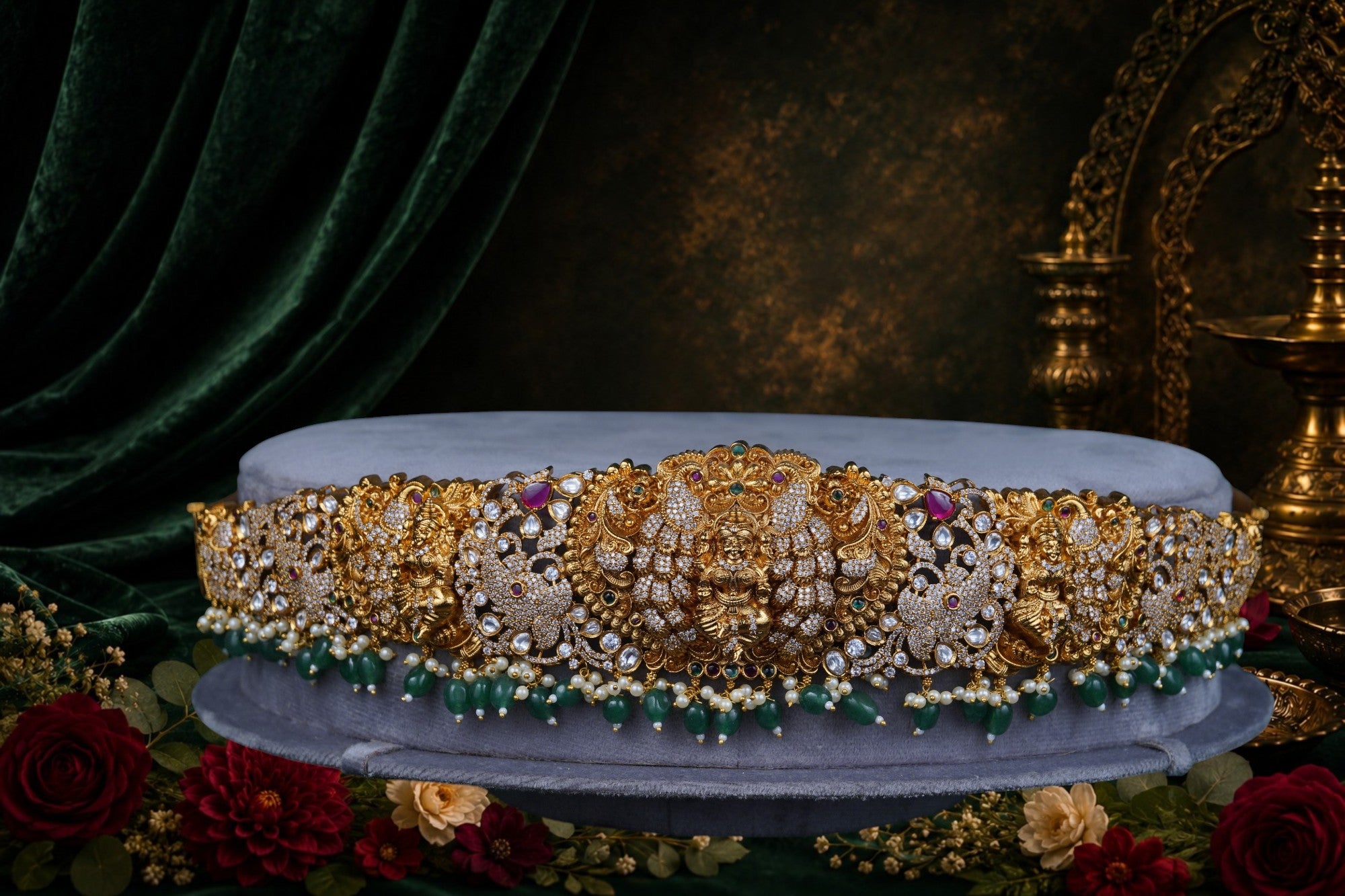 Nakshi CZ Floral Vaddanam