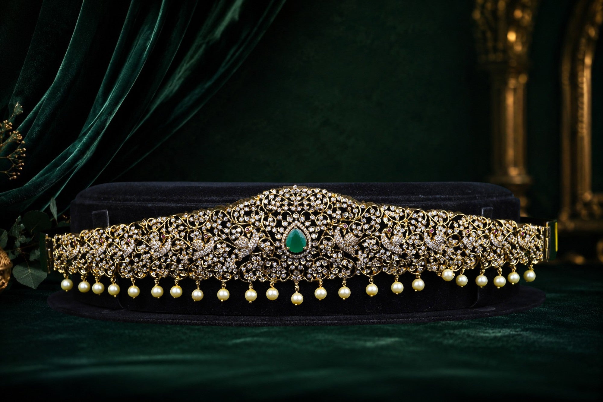 Victorian CZ Filigree Vaddanam