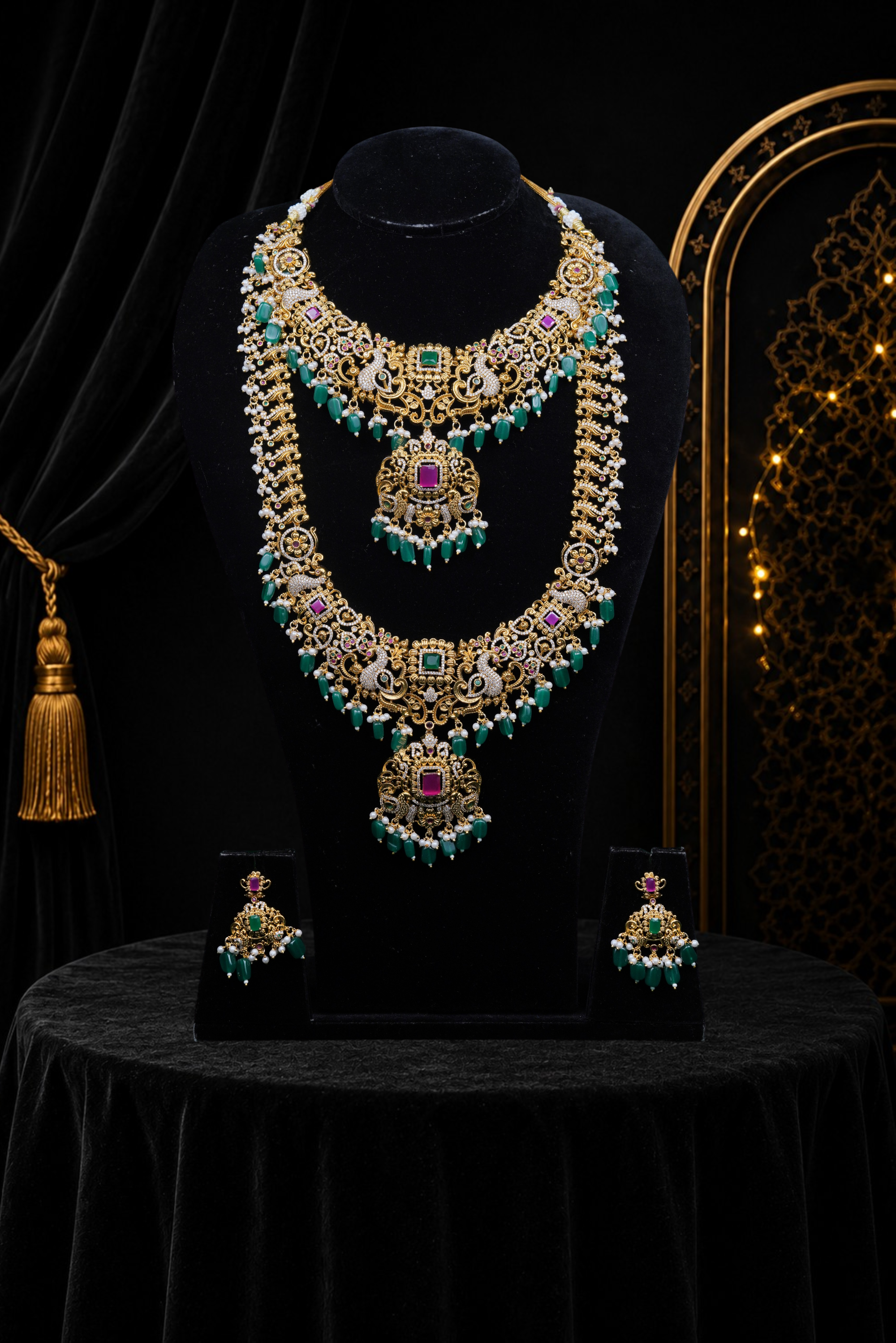 Emerald Peacock Royale Set